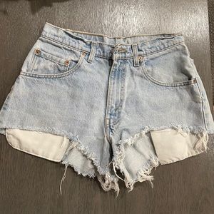 Levis Vintage Original 560 high waisted shorts